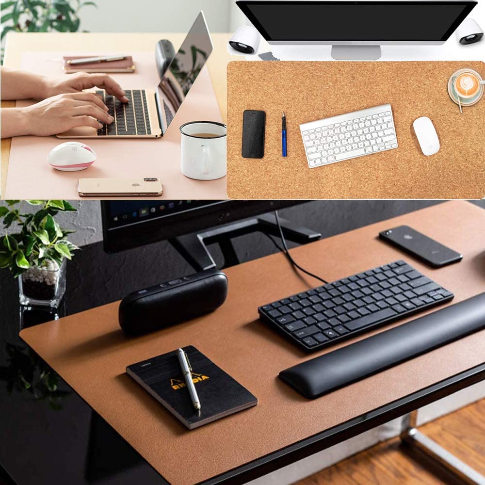 Aothia Leather Double-Sided Office Desk Mat — Stealth PC Technology
